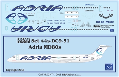 1:144 Adria Airlines McDD MD80