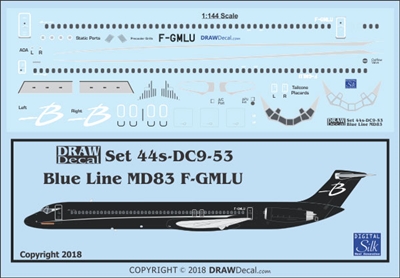 1:144 Blue Line McDD MD80