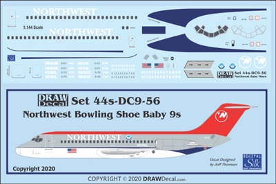 1:144 Northwest Douglas DC-9-14/-15