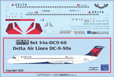 1:144 Delta Airlines (2007 cs) Douglas DC-9-51