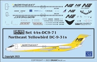 1:144 Northeast ('Yellowbird' cs) Douglas DC-9-30