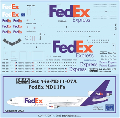 1:144 FedEx McDD MD-11F