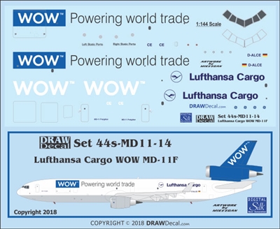 1:144 Lufthansa Cargo 'WOW' McDD MD-11F