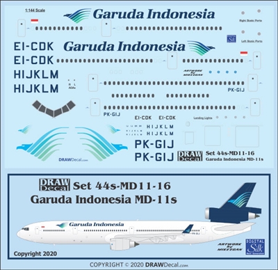 1:144 Garuda Indonesia McDonnel Douglas McDD MD-11