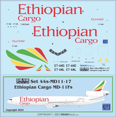 1:144 Ethiopian Airlines Cargo MD-11F