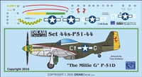 1:144 N.A. P-51D Mustang  "Millie G"