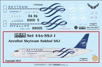 1:144 Aeroflot Skyteam Sukhoi Superjet 100