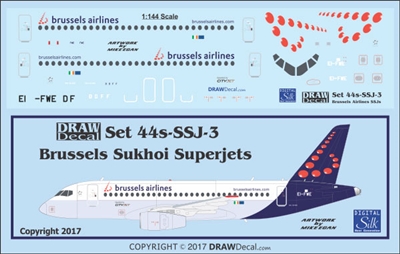 1:144 Brussels Airlines Sukhoi Superjet 100