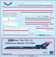 1:72 US Airways Shuttle Boeing 727-200