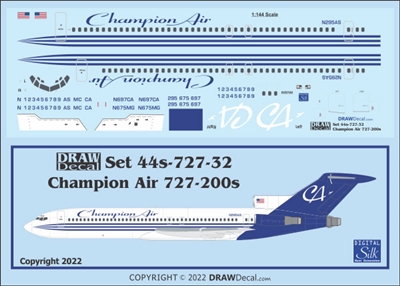 1:72 Champion Air Boeing 727-200