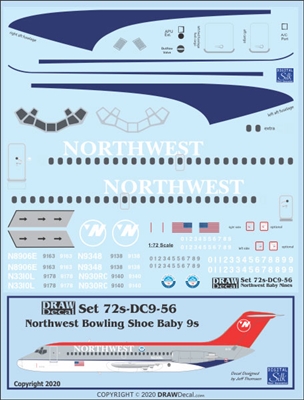 1:72 Northwest Douglas DC-9-14/-15