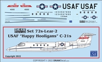 1:72 USAF North Dakota ANG 'Happy Huuligans' Learjet C-21 (Lear 35A)
