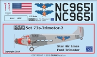1:72 Star Airlines Ford AT-5 Trimotor