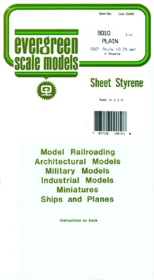 Styrene Sheet, .010"