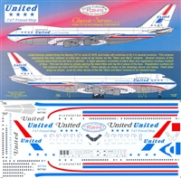 1:200 United Airlines 'Stars & Bars' Boeing 747-122