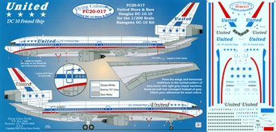 1:200 United Airlines 'Stars & Bars' DC-10-10