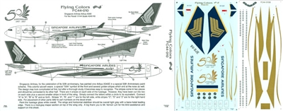 1:144 Singapore Airlines  '50th Anniversary' Airbus A.340-300