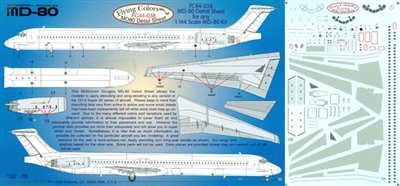 1:144 Windows & Details, McDD MD80