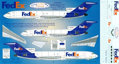 1:144 FedEx Boeing 727-100F/-200F