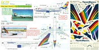 1:144 TransBrazil B.767, BA 'Waves' B.737