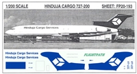 1:200 Hinduja Cargo Services Boeing 727-200F