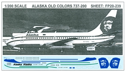 1:200 Alaska Airlines Boeing 737-200C