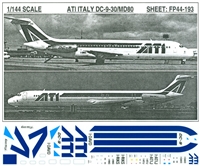 1:144 ATI Italy Douglas DC-9-30, McDD MD80