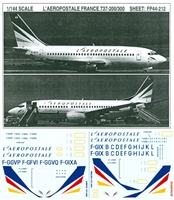 1:144 L'Aeropostale Boeing 737-200 / -300