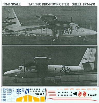 1:144 TAT France/ Rio DHC-6 Twin Otter 300