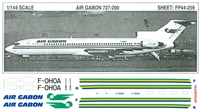 1:144 Air Gabon Boeing 727-200