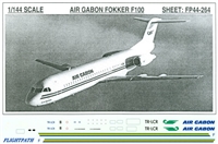 1:144 Air Gabon Fokker 100