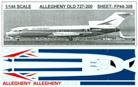 1:144 Allegheny Airlines Boeing 727-200