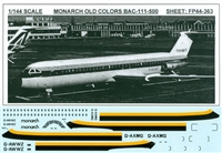 1:144 Monarch BAC 1-11-500