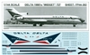 1:144 Delta Airlines ('Widget' cs) Boeing 727-200