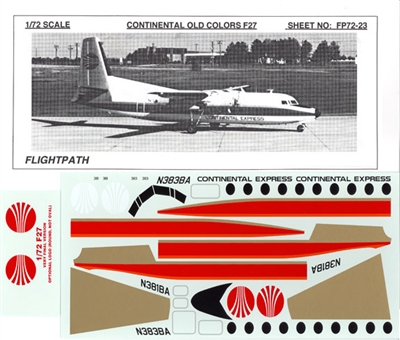 1:72 Continental Express Fokker F.27