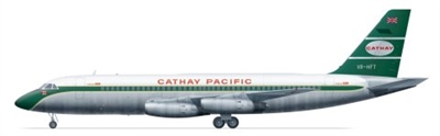 1:144 Convair 880, Cathay Pacific