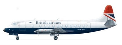 1:144 Vickers Viscount 800, British Airways