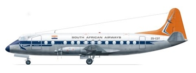 1:144 Vickers Viscount 800, South African Airways