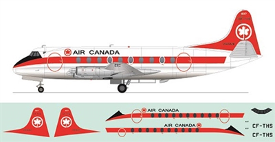 1:144 Vickers Viscount 700, Air Canada