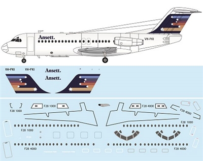 1:144 Fokker F.28 Fellowship 4000, Ansett