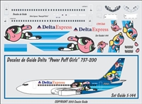 1:144 Delta 'Powerpuff Girls' Boeing 737-200