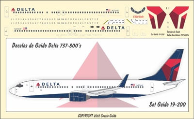 1:200 Delta Airlines (2007 cs) Boeing 737-800(W)