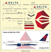 1:144 Delta Airlines (2007 cs) Boeing 777-200