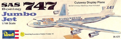 1:144 Boeing 747-100 Cutaway, SAS / British Airways