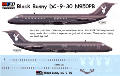 1:144 Black Bunny Douglas DC-9-30