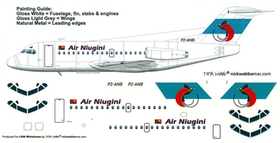 1:144 Air Niugini F.28-1000