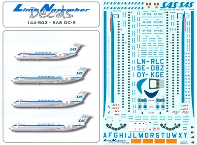 1:144 SAS Douglas DC-9-21/32F/41