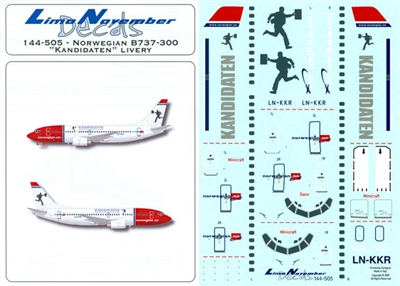 1:144 Norwegian 'Kandidaten Boeing 737-300