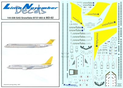 1:144 Snowflake Boeing 737-800 and McDD MD80