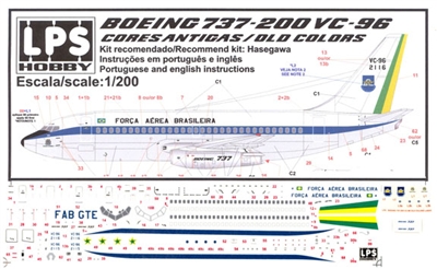 1:200 Brazilian Air Force  Boeing 737-200